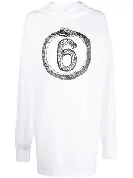 MM6 Maison Margiela: Толстовка оверсайз 
