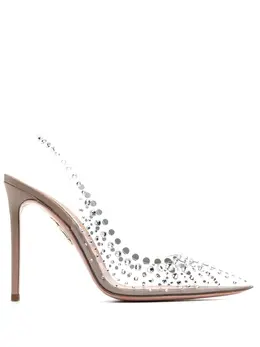 Aquazzura: Бежевые туфли 