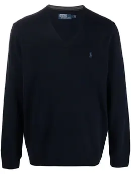Polo Ralph Lauren: Свитер с v-образным вырезом 