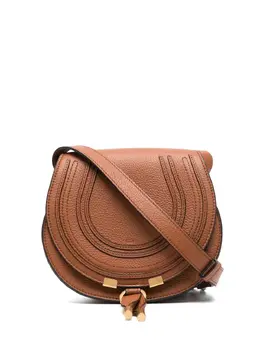 Chloé: Коричневая сумка через плечо  Marcie