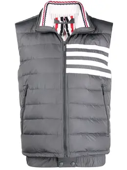 Thom Browne: Жилет  4-Bar в полоску
