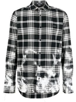 Philipp Plein: Хлопковая рубашка  Gothic Plein
