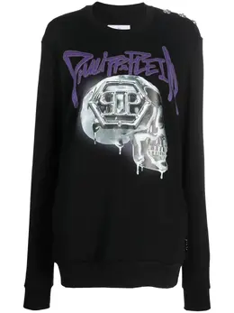 Philipp Plein: Свитшот  Skull оверсайз