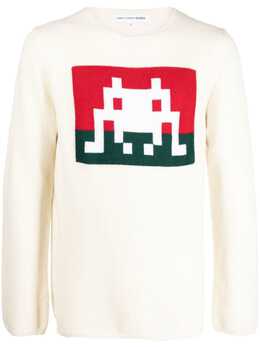 Comme Des Garçons Shirt: Свитер с принтом 