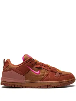 Nike: Коричневые кроссовки  Dunk Low Disrupt