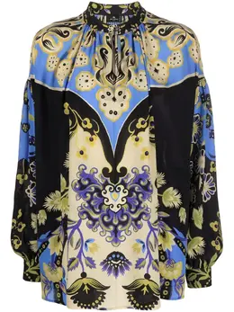 ETRO: Блуза с растительным принтом 