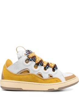 Lanvin: Жёлтые кроссовки  Curb