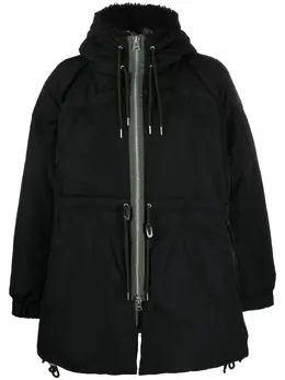 sacai: Чёрный пуховик 