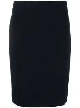 Chanel Pre-Owned: Чёрная юбка 