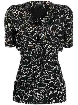Chanel Pre-Owned: Блуза с принтом 