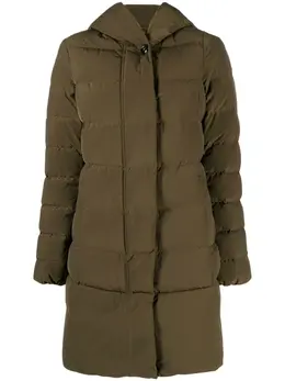 Woolrich: Пуховик  Prescott цвета хаки