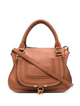 Chloé: Коричневая сумка-шоппер  Marcie