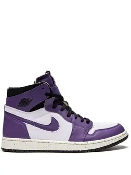 Jordan: Фиолетовые кроссовки  Air Jordan 1 Zoom