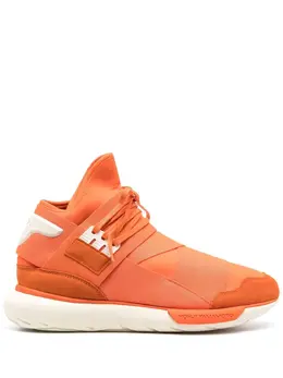 Y-3: Оранжевые кроссовки 