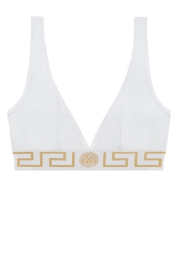 VERSACE: Белый бюстгальтер 