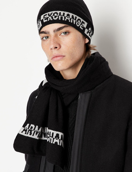 ARMANI EXCHANGE: Чёрная шапка 