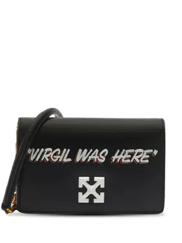 Off-White: Чёрная сумка  Jitney
