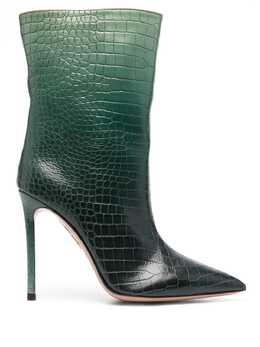 Aquazzura: Зелёные ботинки 