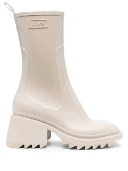 Chloé: Бежевые ботинки 