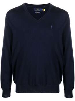 Polo Ralph Lauren: Свитер с v-образным вырезом 