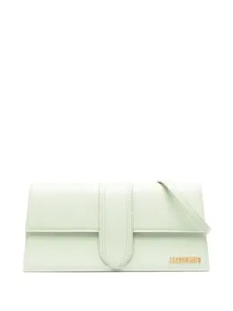 Jacquemus: Зелёная сумка  Le Bambino Long