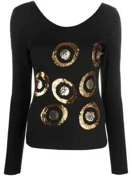 Versace Pre-Owned: Топ с длинным рукавом 