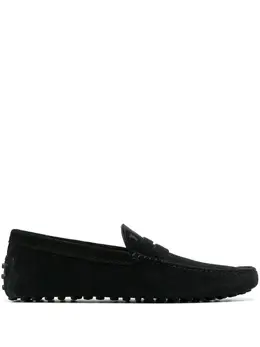 Tod's: Чёрные мокасины  Gommino