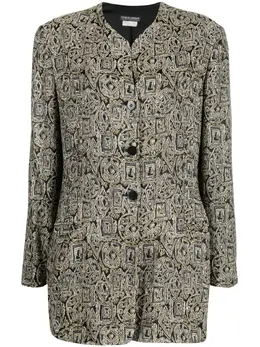 Giorgio Armani Pre-Owned: Куртка с геометрическим принтом 