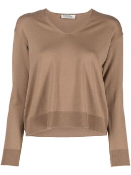 'S Max Mara: Свитер с v-образным вырезом 