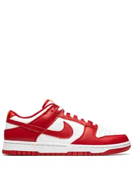 Nike: Красные кроссовки  Dunk Low Retro