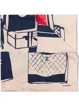Chanel Pre-Owned: Шарф с принтом 