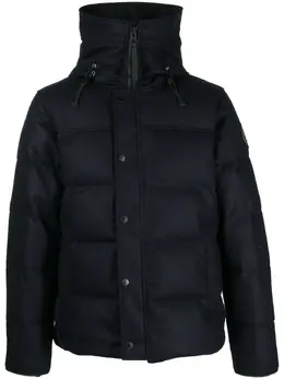 Canada Goose: Синий пуховик  MacMillan