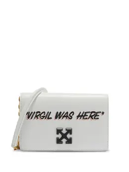 Off-White: Белая сумка через плечо  Jitney