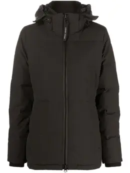 Canada Goose: Чёрный пуховик  Chelsea