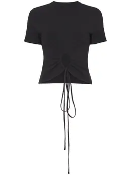 Proenza Schouler White Label: Чёрная футболка 