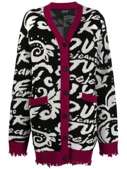 Versace Jeans Couture: Чёрное пальто 
