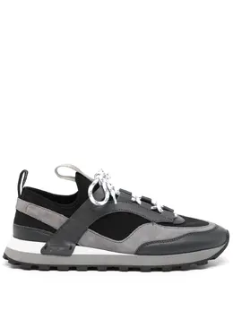 Salvatore Ferragamo: Чёрные кроссовки 