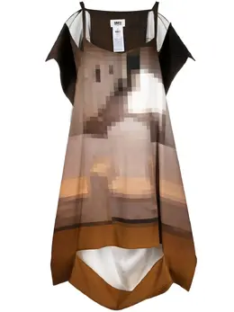 MM6 Maison Margiela: Драпированное платье 