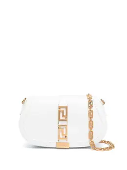 Versace: Белая сумка  Greca