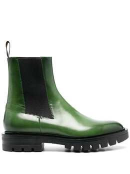Santoni: Зелёные ботинки 