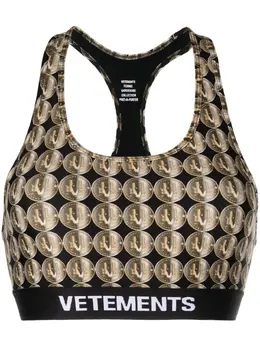 VETEMENTS: Чёрный бюстгальтер 