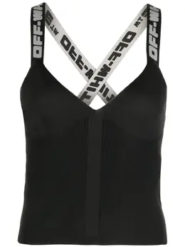Off-White: Трикотажный топ 