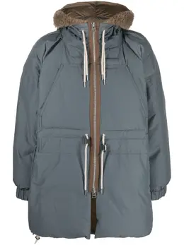 sacai: Пальто с капюшоном 
