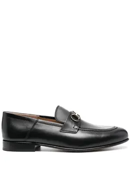 Salvatore Ferragamo: Чёрные лоферы  Gancini
