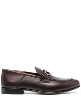 Salvatore Ferragamo: Коричневые лоферы  Gancini