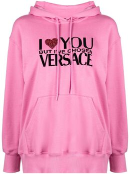 Versace: Толстовка со стразами 