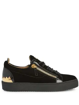 Giuseppe Zanotti: Чёрные кроссовки  Frankie