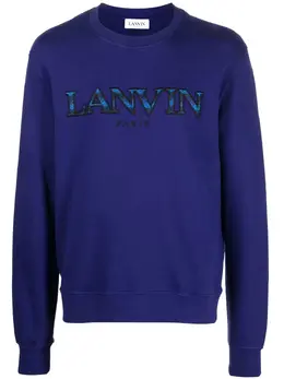 Lanvin: Голубой свитшот 