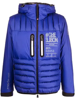 Moncler Grenoble: Голубая куртка 