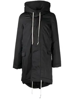 Rick Owens DRKSHDW: Чёрный пуховик 
